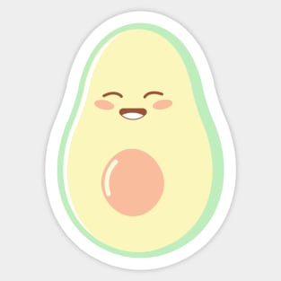 Kawaii Avocado - Cute Avocado Sticker